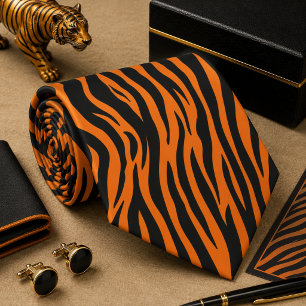 Klassiskt zebra vilda djur mönster slips