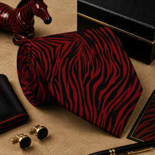 Klassiskt zebra vilda djur mönster slips