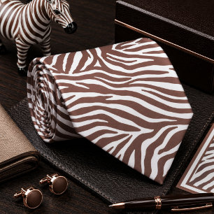 Klassiskt zebra vilda djur mönster slips