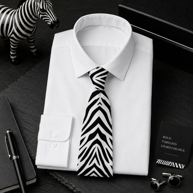 Klassiskt zebra vilda djur mönster slips (Skapare uppladdad)