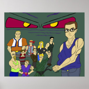 klasskamrater anime inspirerad poster