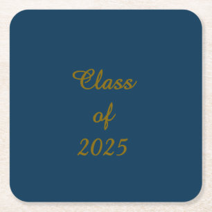 Klassklass 2025 underlägg papper kvadrat