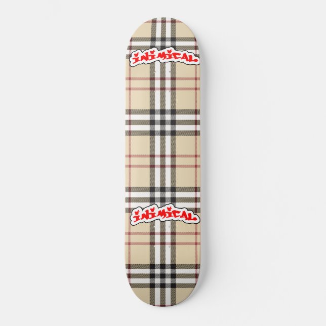 Klassliknande Bloke Inimic Deck Mini Skateboard Bräda 18,5 Cm (Framsida)