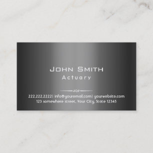 KlassMörk Grått Metall Aktuellt Affärskort i  Visitkort