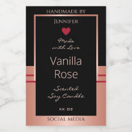 Klassproduktförpackningsetikett Black och Ro Guld Mat Etikett