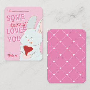 Klassrum Alla hjärtans dag Bunny Kärlek Du kort
