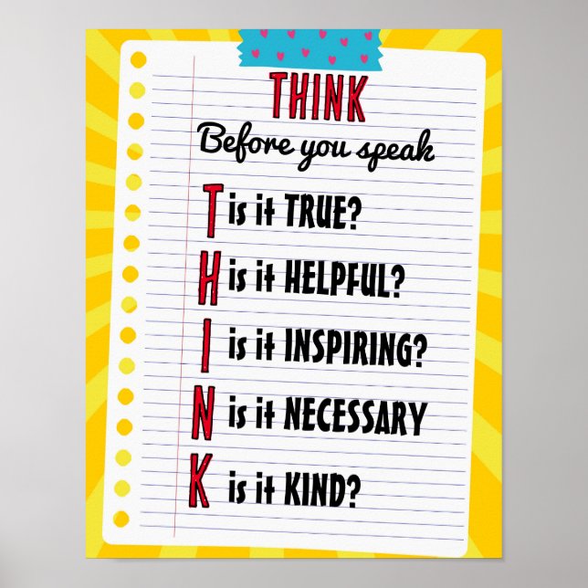 Klassrum Poster Tänka Poster  Utbildningsprogram (Framsidan)