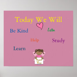 Klassrum Regler poster