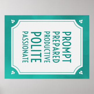 Klassrum Regler Poster