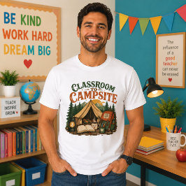 Klassrum till lägerplats Vintage Utomhuslärare T Shirt