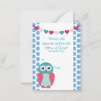 Klassrum - Valentine Scripting Card Anteckningskort