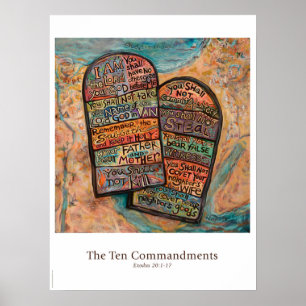 Klassrumaffisch för tio Commandments Poster