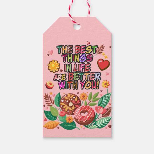 Klassrummet Alla hjärtans dag Blå för att anpassa  Presentetikett (Framsidan)