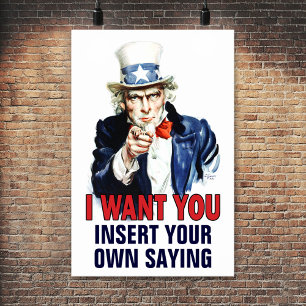 Klassrummet Poster: Jag vill ha dig - CUSTOMIZE - Poster