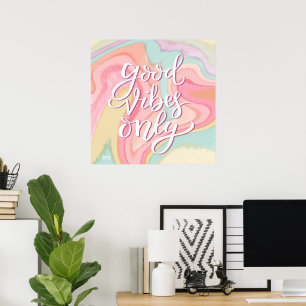 Klassrumsbra vibes Endast pastellinspiritivitet Poster