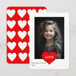 Klassrumsfoto Alla hjärtans dag Love Heart Tack Kort