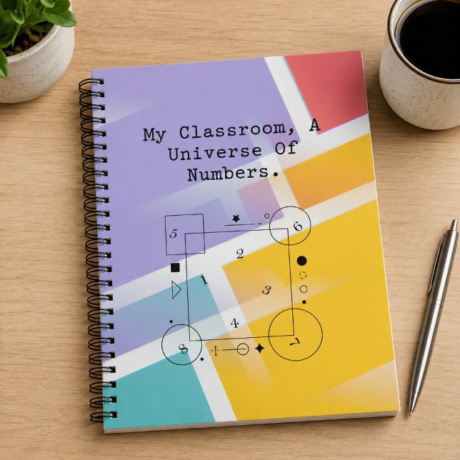 Klassrumsuniversum av siffror | Matematikens värld Anteckningsbok (Skapare uppladdad)