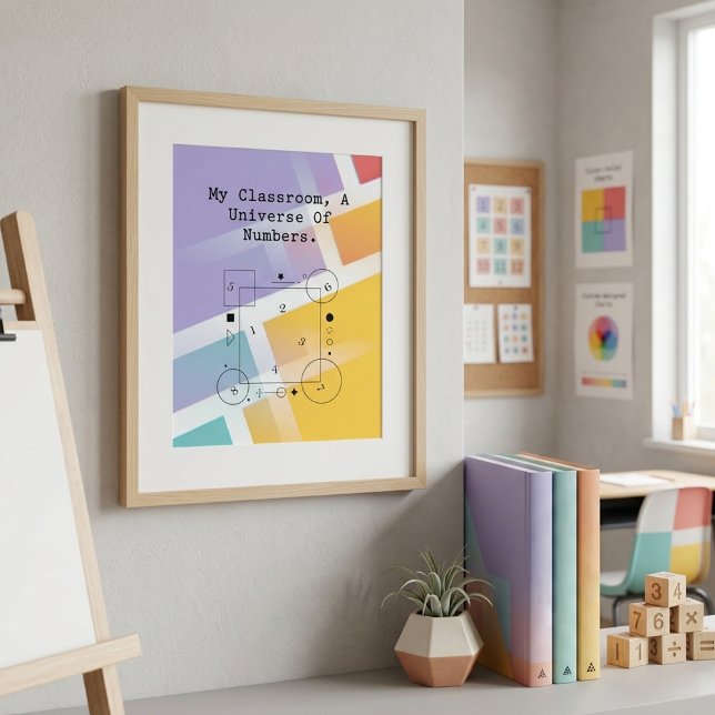 Klassrumsuniversum av siffror | Matematikens värld Poster (Skapare uppladdad)