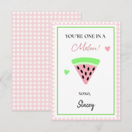 Klassrumsvalentin Du är en i en melon