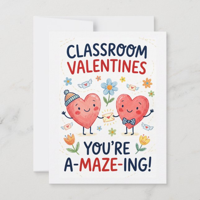 Klassrumsvalentin: Du är HÄPNADSVÄCKANDE Julkort (Framsida)