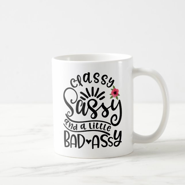 Klasssassy Sassy och en liten dålig Sassy Kaffemugg (Höger)
