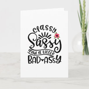 Klasssassy Sassy och en liten dålig Sassy Kort