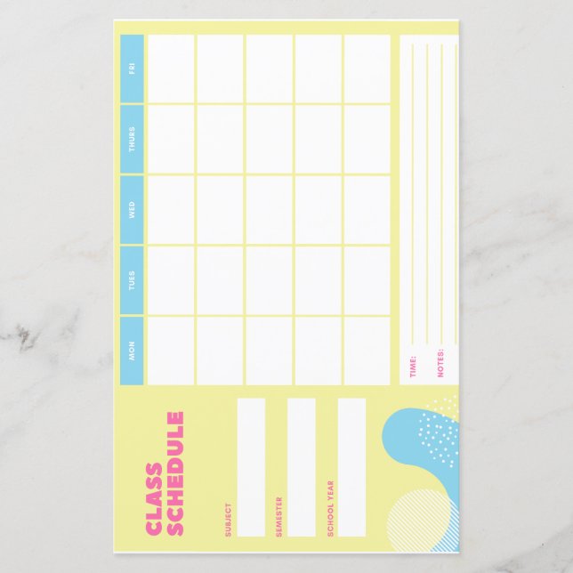 Klassschema (Framsida)