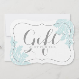 Klassy Anpassade Damask Gift-certifikat
