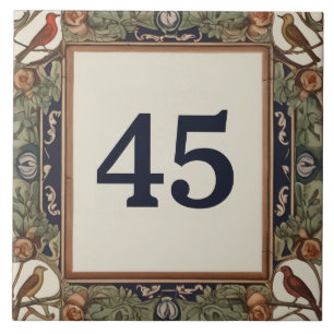 Klassy Bird Anpassningsbar House Number Plate Sign Kakelplatta