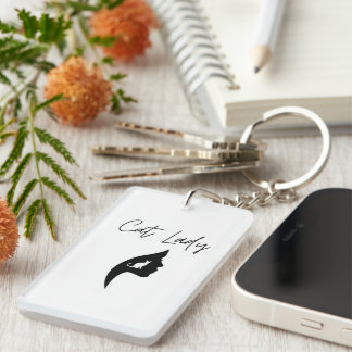 Klassy Cat Dam Acrylic Keychain