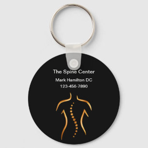 Klassy Chiropractor Business Promotional Keychains Nyckelring
