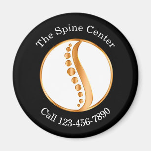 Klassy Chiropractor Spine Business Magnets Magnet