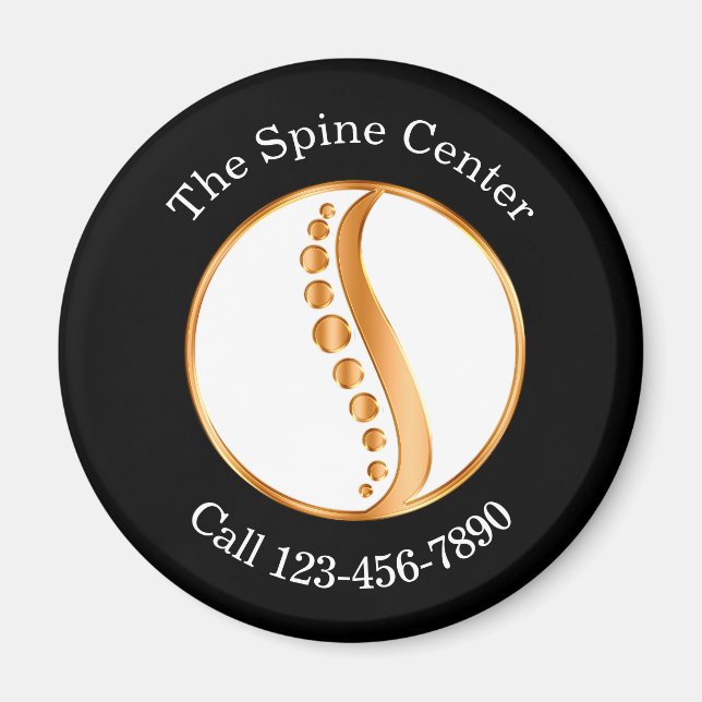 Klassy Chiropractor Spine Business Magnets Magnet (Framsidan)
