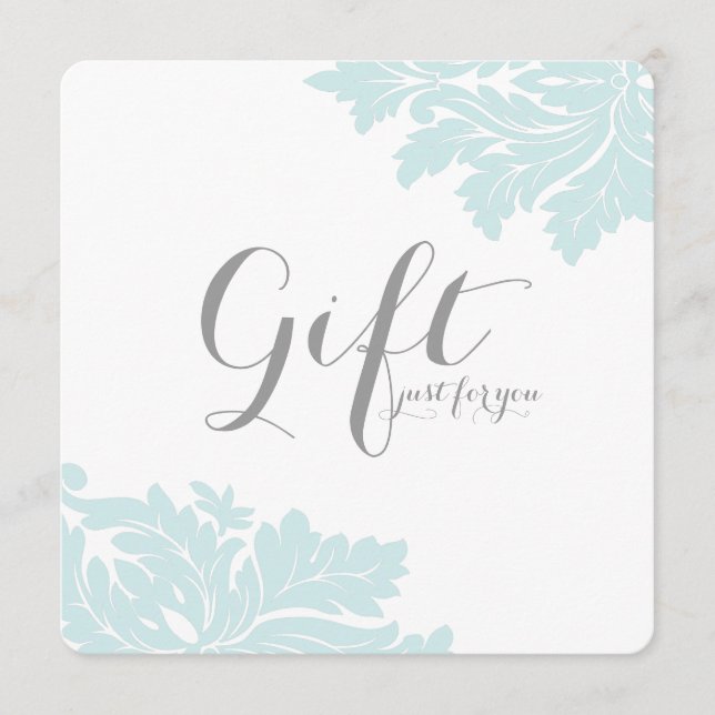 Klassy Damask Gift-certifikat (Framsida)