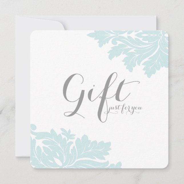Klassy Damask Gift-certifikat (Framsida)