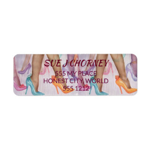 KLASSY HÖGHEEL SHOES RETURADRESS ETIKETT