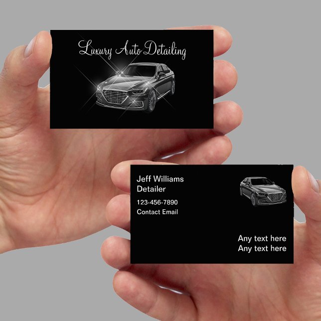 Klassy Luxury Automotive Car Detection Visitkort (Skapare uppladdad)