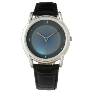 Klassy Manar Watch Black med Blue/Aqua Ansikte Armbandsur