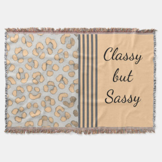 Klassy men Sassy Snö Leopard Filt