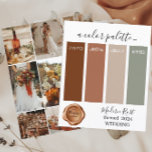 Klassy Modern Rust Bröllop färg Palette Card 202<br><div class="desc">Klassy Modern Rust Bröllop färg Palette Card 2024</div>