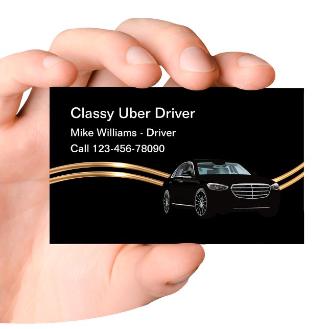 Klassy Oberoende Uber Ride Driver Visitkort (Skapare uppladdad)