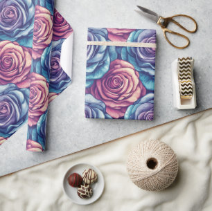 Klassy Ro Flower Boho Wrapping Papper Presentpapper