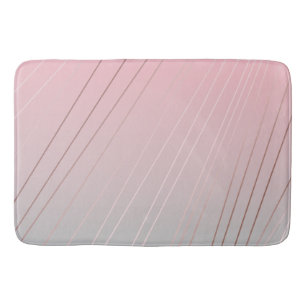 Klassy ro, guld, rosa och grått, gradient mönste badrumsmatta