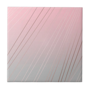 Klassy ro, guld, rosa och grått, gradient mönste kakelplatta