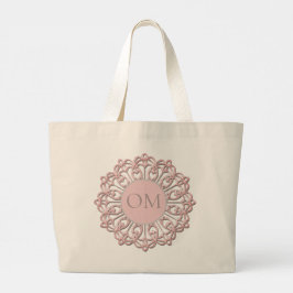 Klassy Rosa Mandala OM Jumbo Tygkasse
