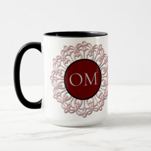Klassy Rosa Mandala OM Mugg