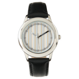 Klassy Soft Färgad Grays, Lodrät Rand Armbandsur