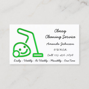 Klassy Städning Service Maid Vacuum Cleaner ECO Visitkort