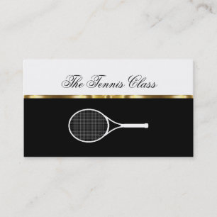 Klassy Tennis Lessons Möte Affärskort Visitkort