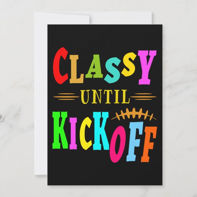 Klassy till Kickoff Inbjudningar (Framsida)